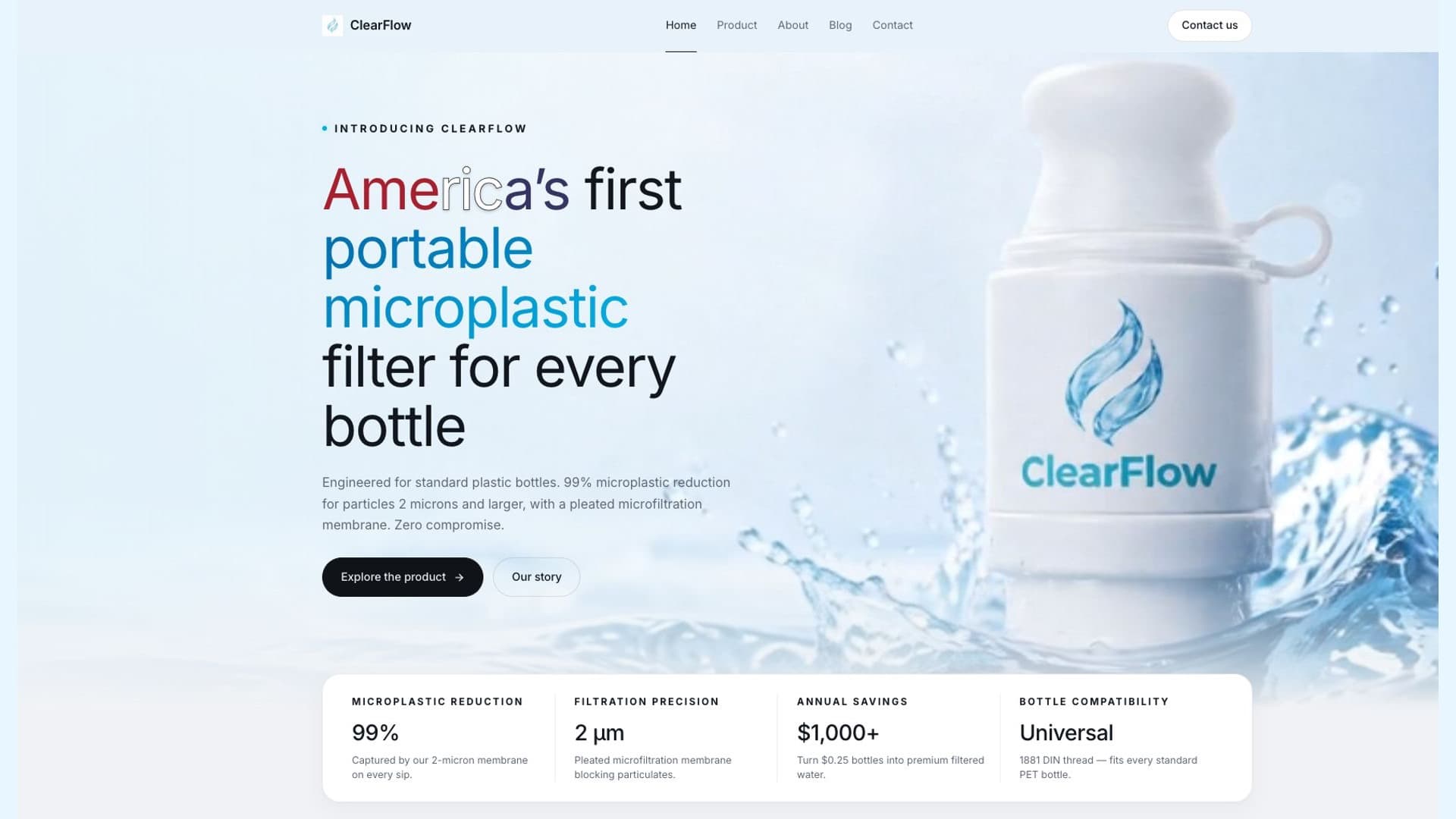 Startseite des Geschäftsbereichs ClearFlow