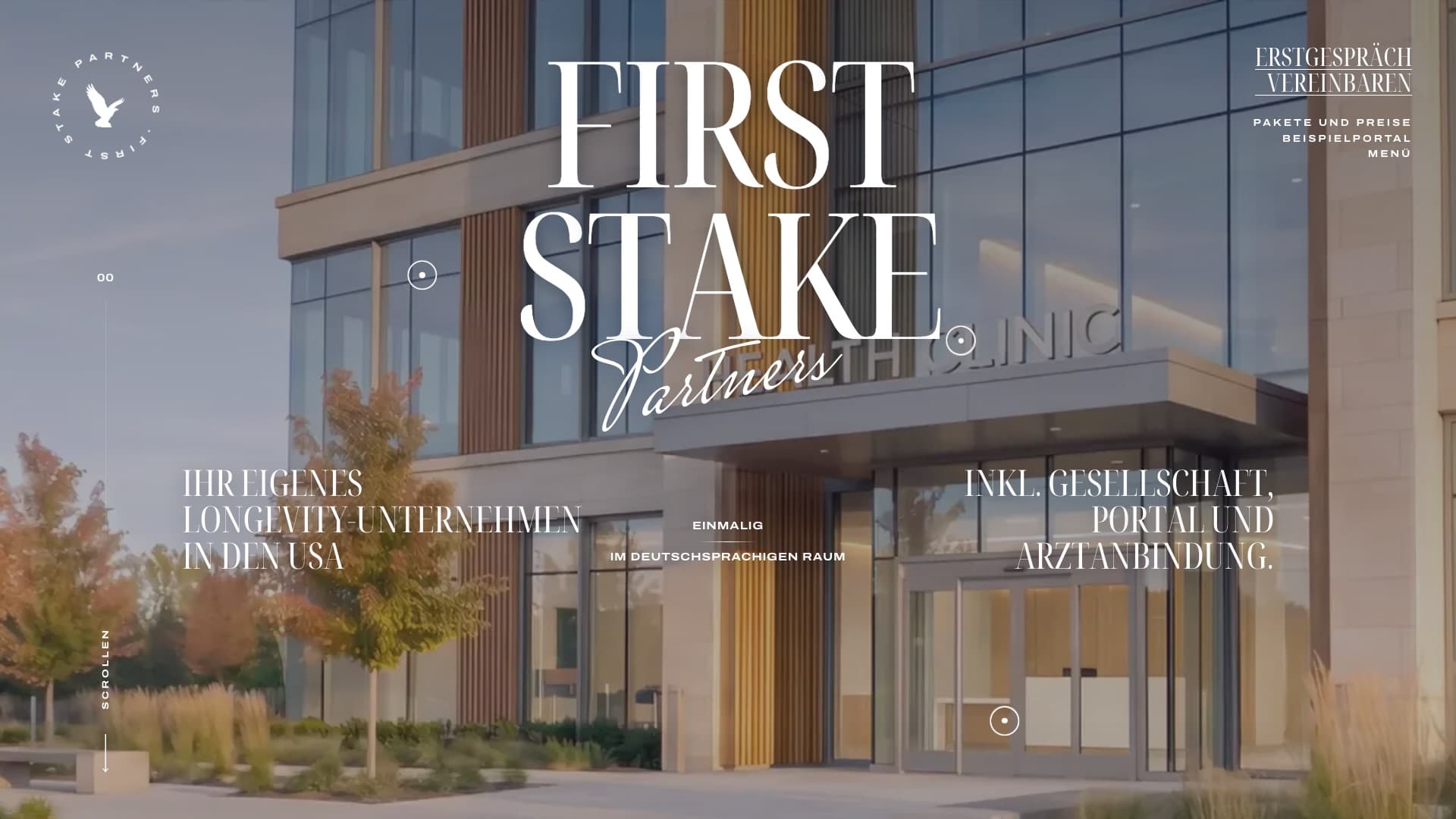Startseite von firststakepartners.com