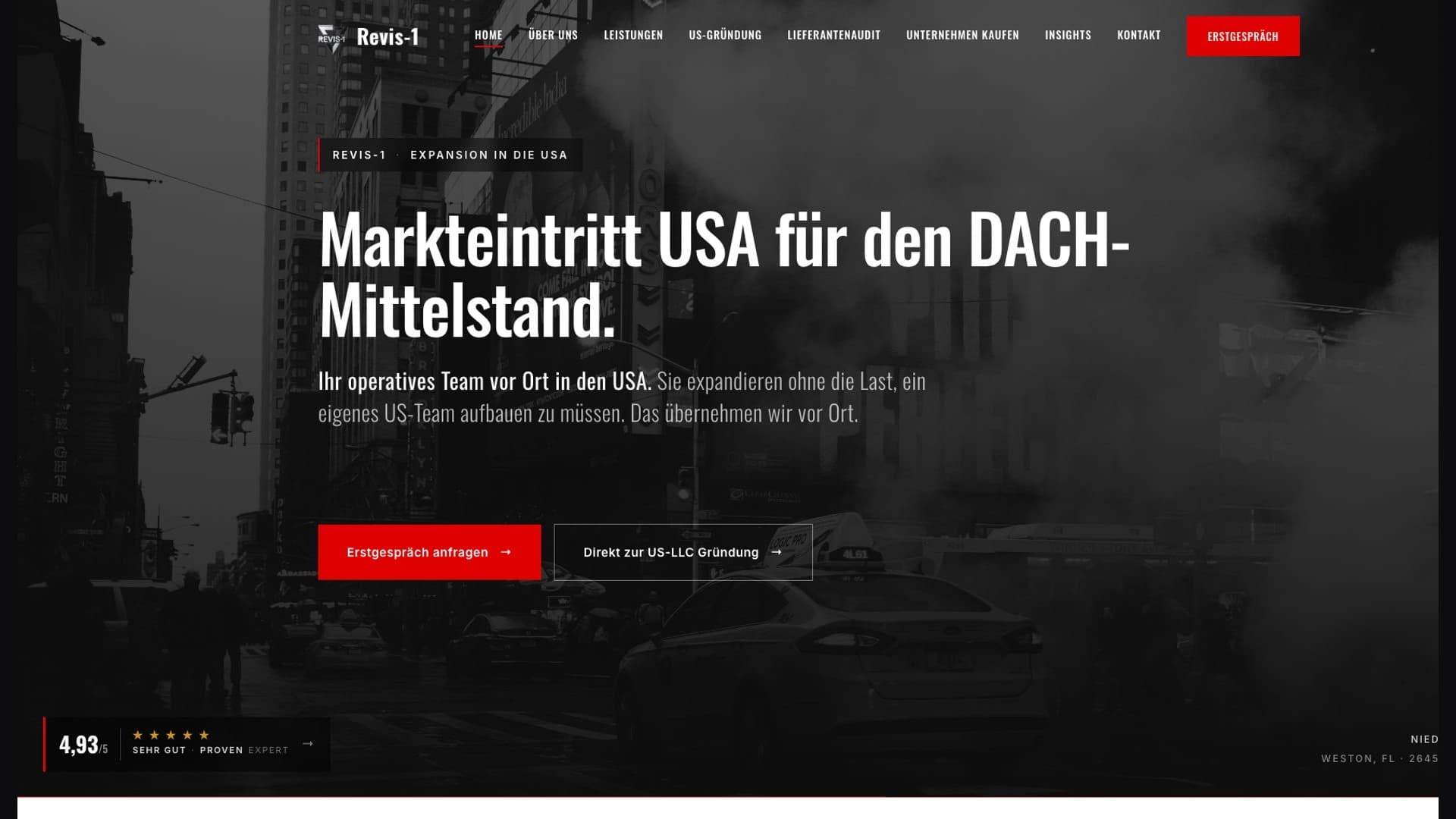 Startseite des Geschäftsbereichs Revis-1
